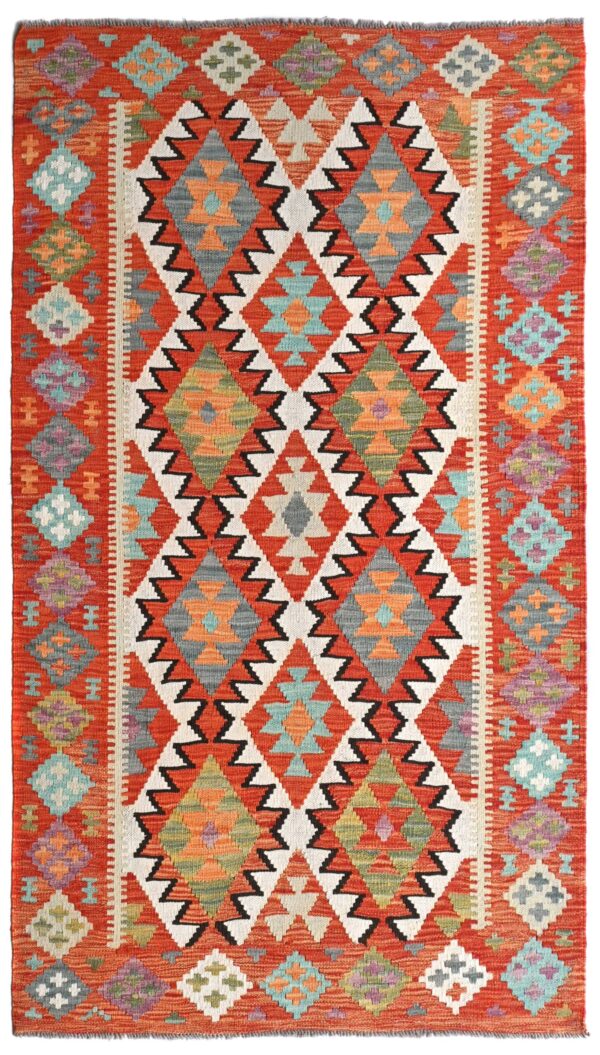 Afghan Kilim 176cm x 111cm / 5ft 9in x 3ft 8in