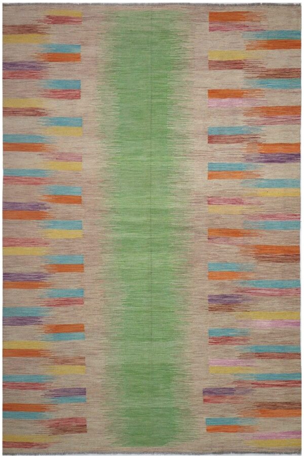 Maimana Modern Kilim 302cm x 197cm / 9ft 11in x 6ft 6in