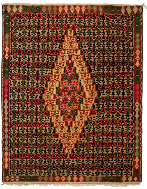 Seneh Kilim 147cm x 130cm / 4'10'' x 4'3''