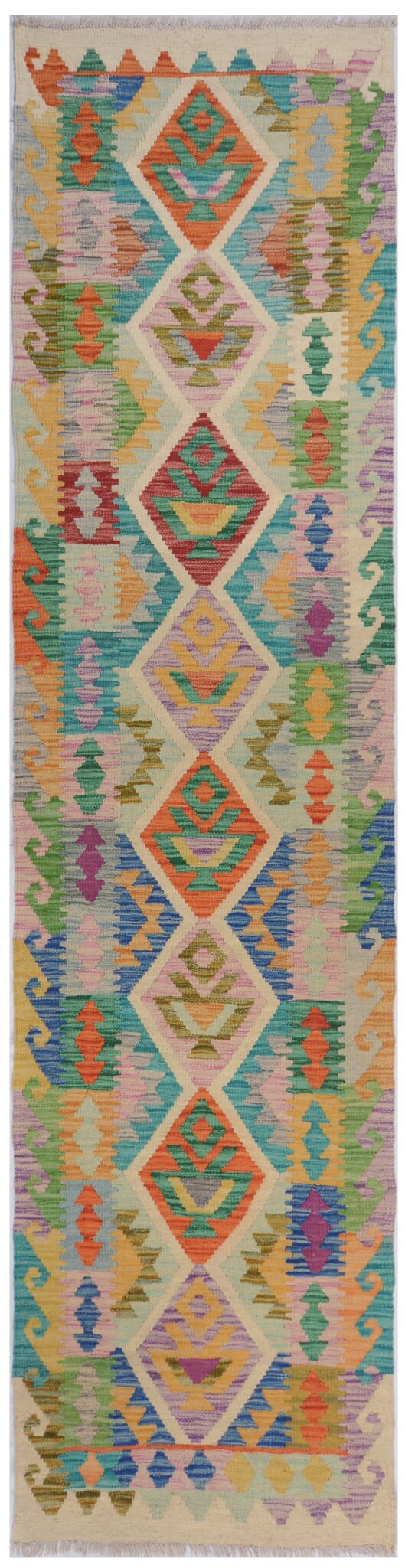 Maimana Chobi Kilim Runner 290cm x 69cm / 9'6'' x 2'3''