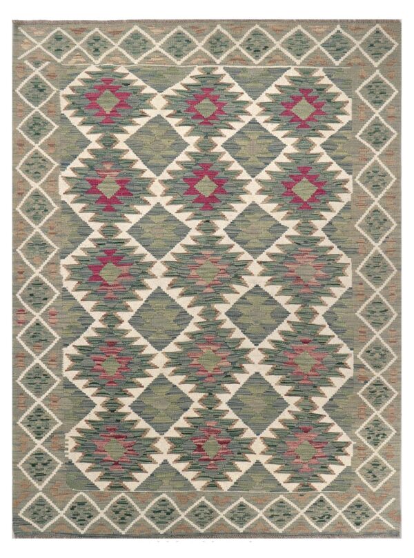 Handmade Afghan Maimana Kilim 192cm x 114cm / 6ft3in x 3ft9in