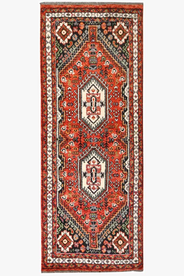Handmade Afghan Abshar Runner 195cm x 76cm / 6ft5in x 2ft6in – Rug Centre