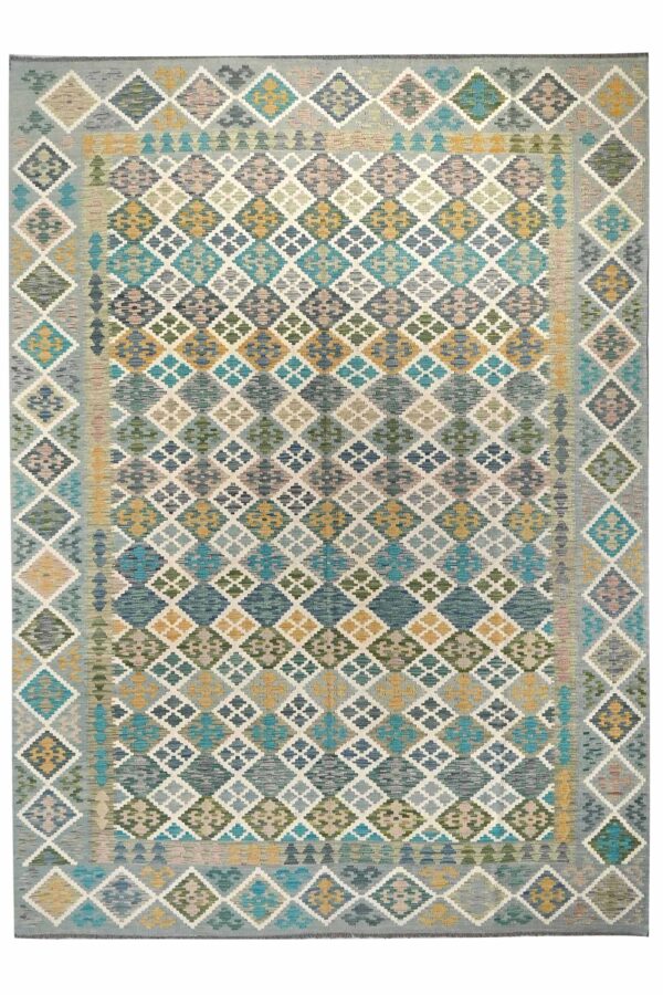 Handmade Afghan Maimana Kilim 352cm x 256cm / 11ft 6in x 8ft 5in