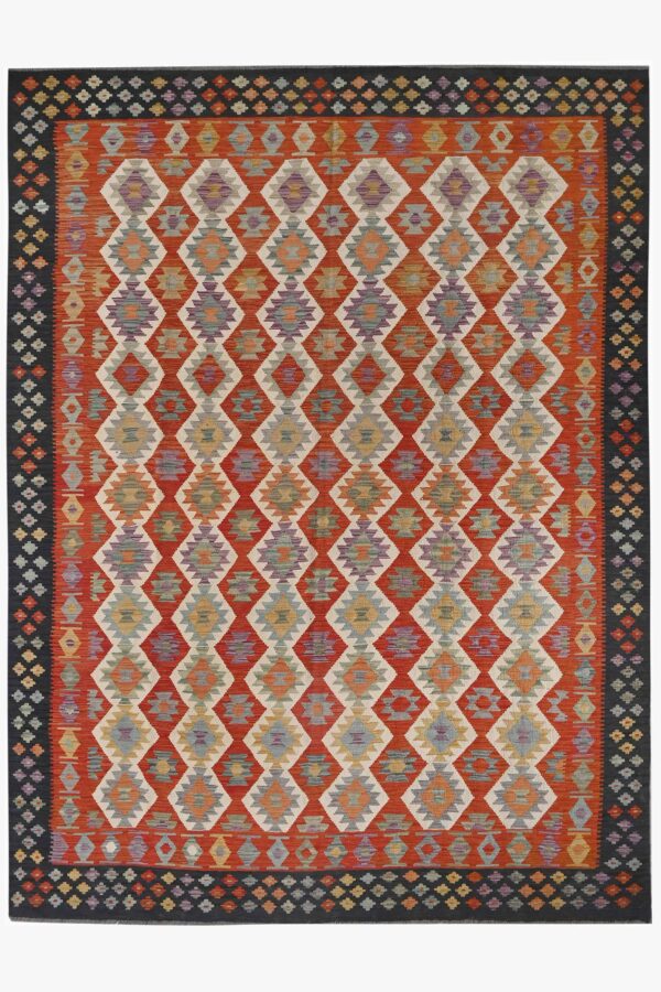 Handmade Afghan Maimana Kilim 334cm x 252cm / 11ft x 8ft 3in