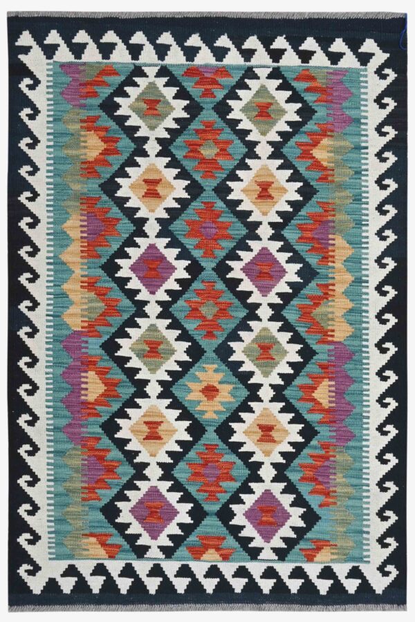 Handmade Afghan Maimana Kilim 150cm x 100cm / 5ft x 3ft 4in