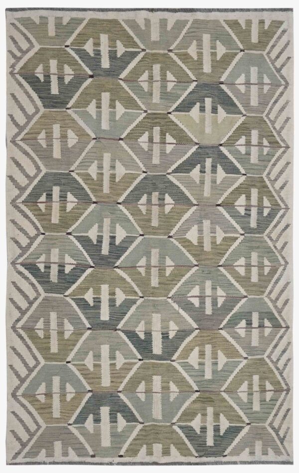 Afghan Skandi Kilim 193cm x 122cm / 6ft 4in x 4ft