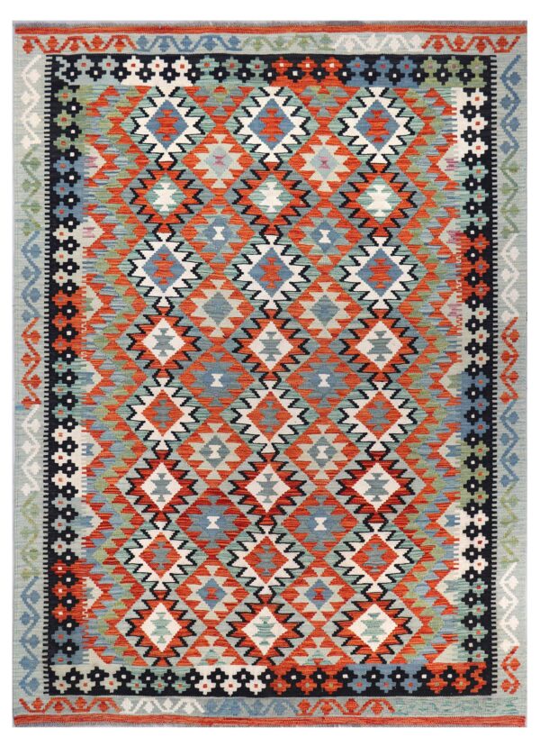 Afghan Maimana Kilim 244cm x 165cm / 8ft x 5ft 5in