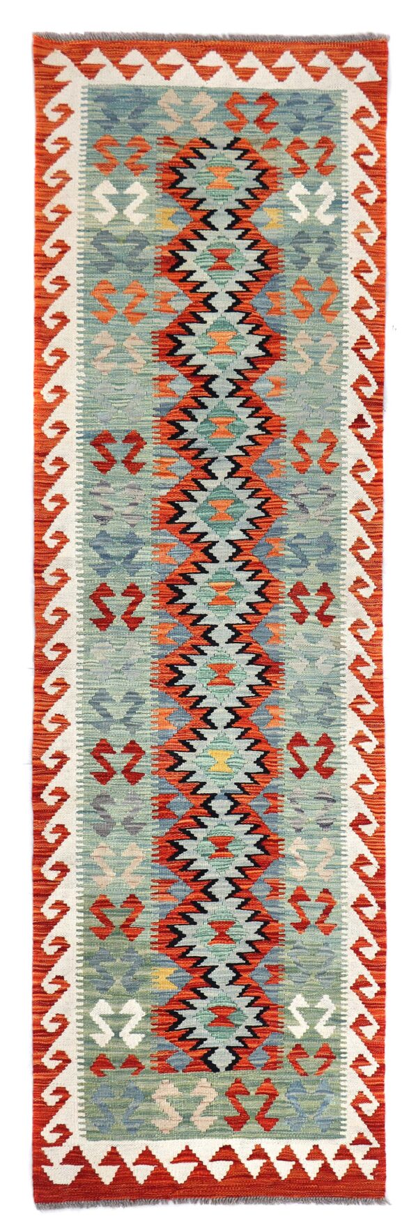 Afghan Kilim Runner 241cm x 72cm / 8ft x 2ft 4in